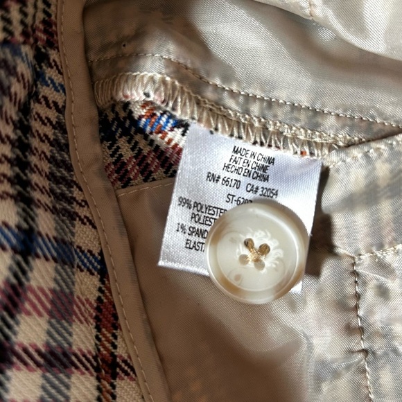 ANTHROPOLOGIE malcolm plaid tapered trouser pants dark academia menswear size 10 - Picture 9 of 11